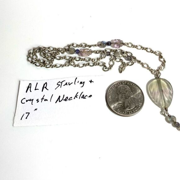 ALR Sterling 925 Silver & Crystal Necklace - Picture 10 of 10